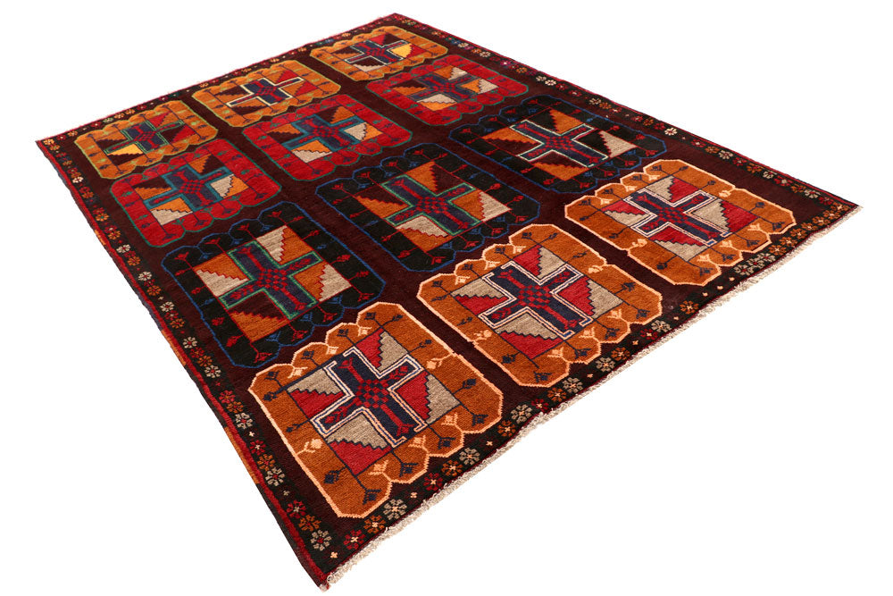 Multi Colored Baluchi 6' x 7' 10 - No. 57156 - ALRUG Rug Store