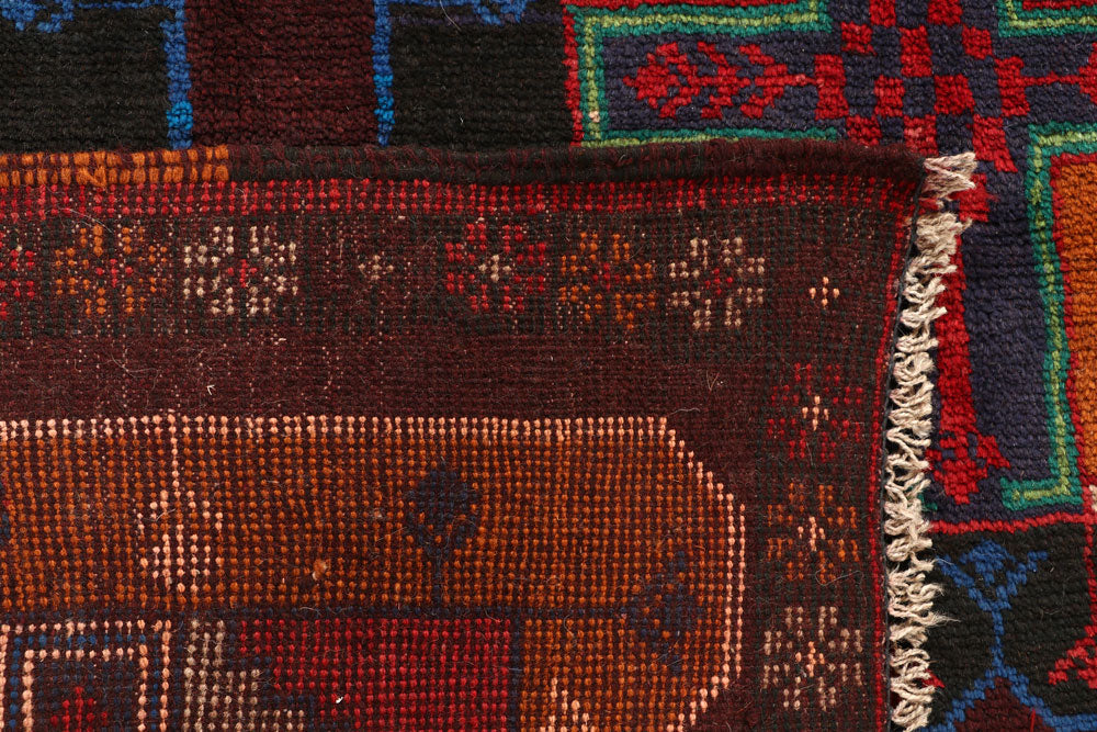 Multi Colored Baluchi 6' x 7' 10 - No. 57156 - ALRUG Rug Store