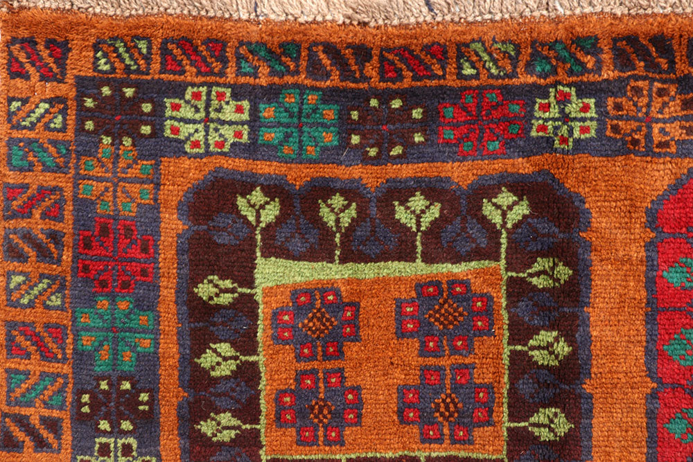 Saddle Brown Baluchi 5' 8 x 8' 1 - No. 57158 - ALRUG Rug Store