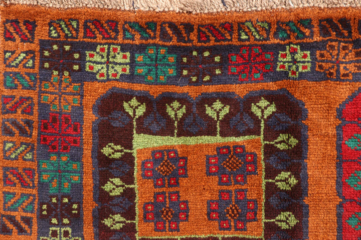Saddle Brown Baluchi 5' 8 x 8' 1 - No. 57158 - ALRUG Rug Store