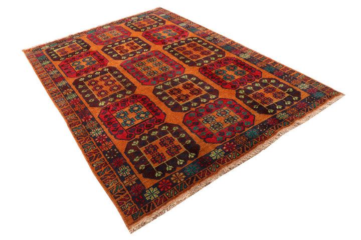 Saddle Brown Baluchi 5' 8 x 8' 1 - No. 57158 - ALRUG Rug Store