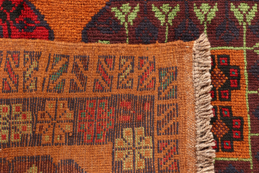 Saddle Brown Baluchi 5' 8 x 8' 1 - No. 57158 - ALRUG Rug Store