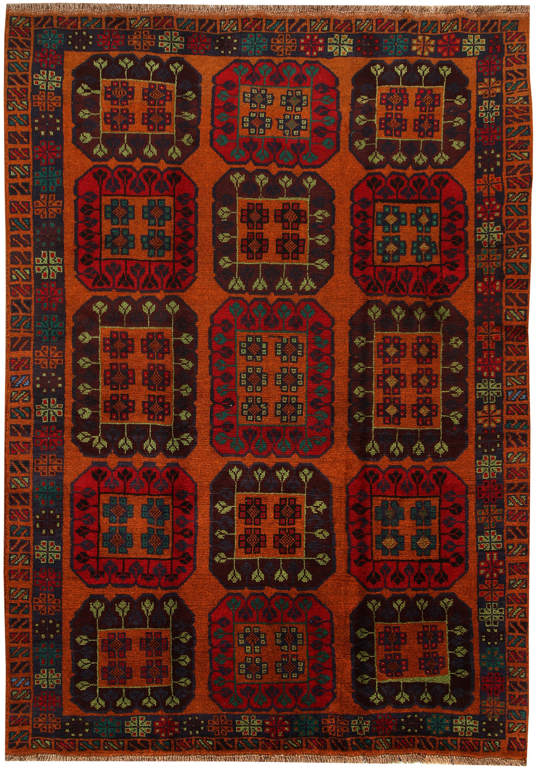 Saddle Brown Baluchi 5' 8 x 8' 1 - No. 57158 - ALRUG Rug Store