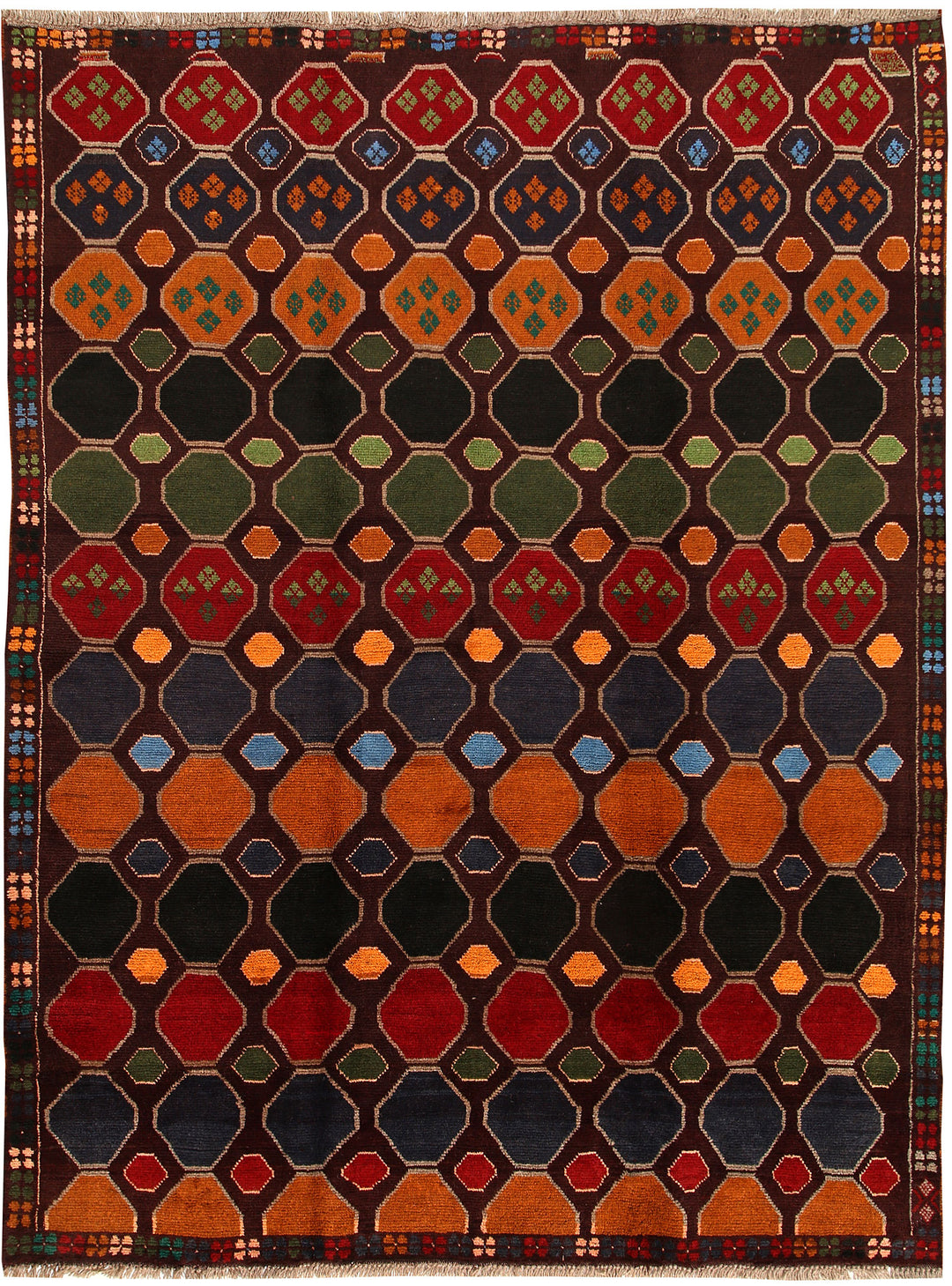 Multi Colored Baluchi 6' x 7' 9 - No. 57161 - ALRUG Rug Store