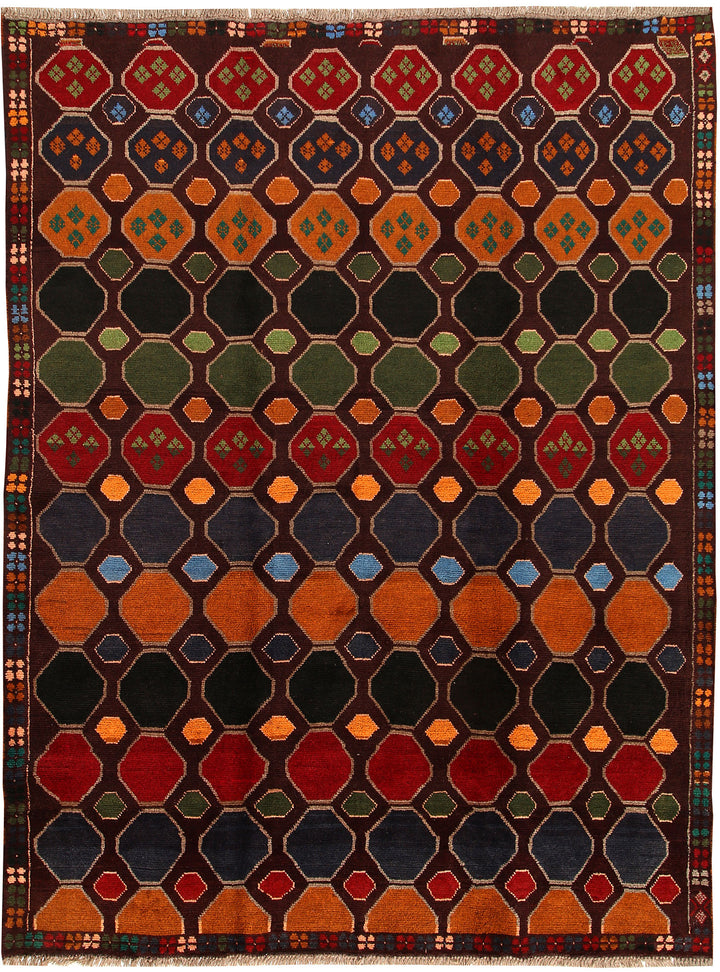 Multi Colored Baluchi 6' x 7' 9 - No. 57161 - ALRUG Rug Store