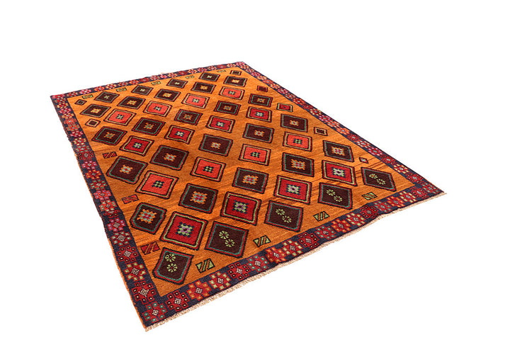 Saddle Brown Baluchi 5' 10 x 7' 10 - No. 57163 - ALRUG Rug Store