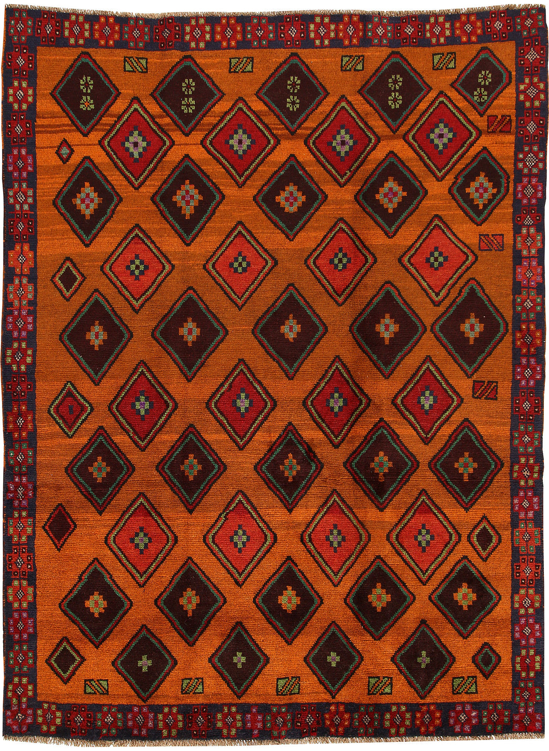 Saddle Brown Baluchi 5' 10 x 7' 10 - No. 57163 - ALRUG Rug Store