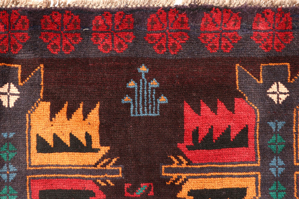 Multi Colored Baluchi 6' x 7' 9 - No. 57165 - ALRUG Rug Store