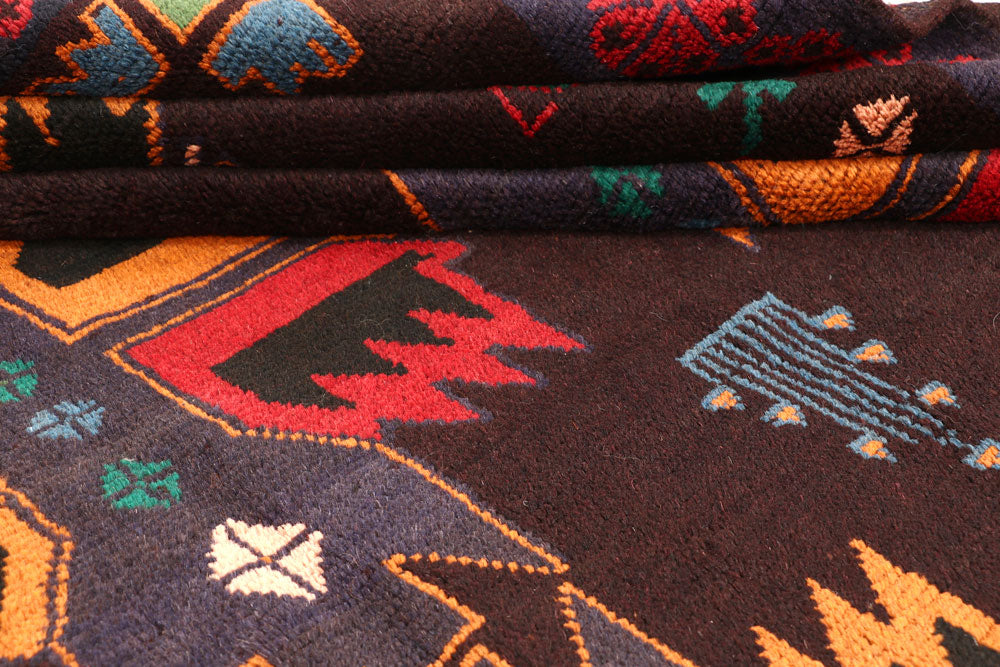 Multi Colored Baluchi 6' x 7' 9 - No. 57165 - ALRUG Rug Store