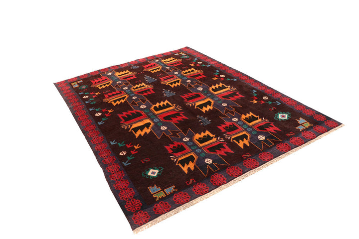 Multi Colored Baluchi 6' x 7' 9 - No. 57165 - ALRUG Rug Store