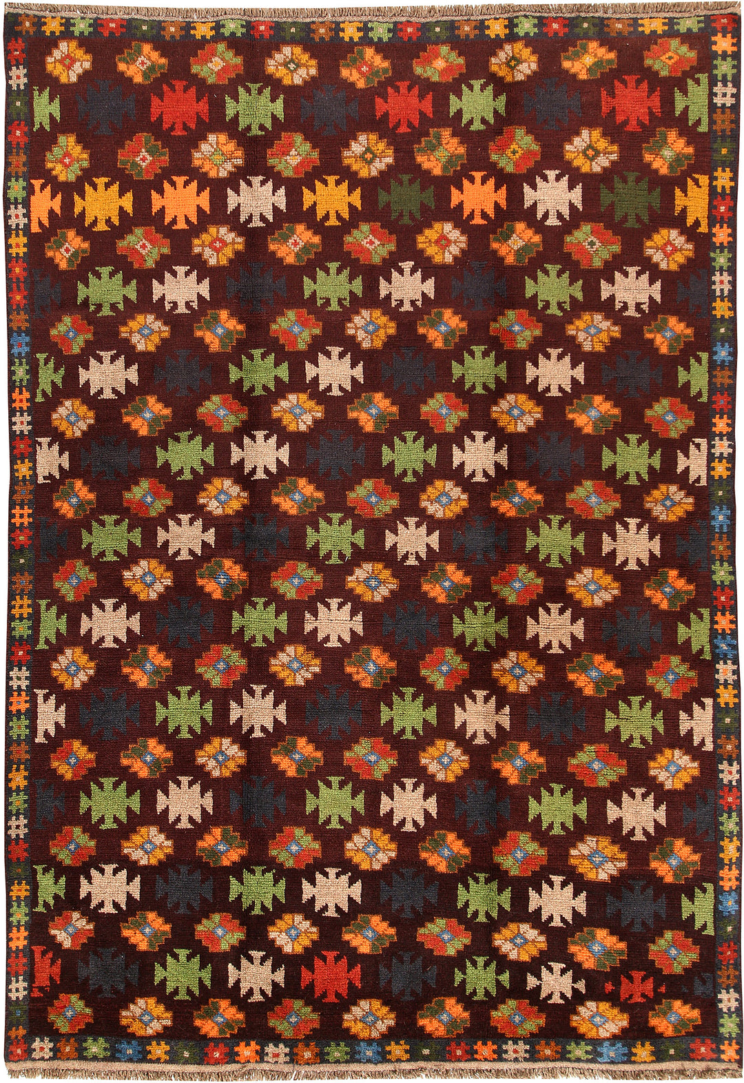 Multi Colored Baluchi 5' 11 x 8' 4 - No. 57166 - ALRUG Rug Store
