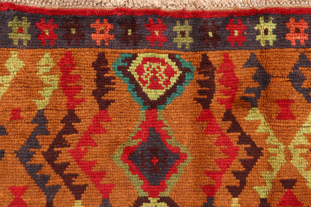 Saddle Brown Baluchi 6' 2 x 7' 5 - No. 57171 - ALRUG Rug Store