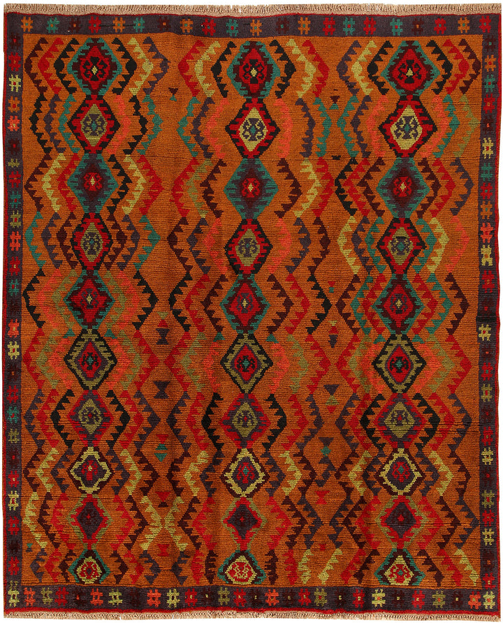 Saddle Brown Baluchi 6' 2 x 7' 5 - No. 57171 - ALRUG Rug Store