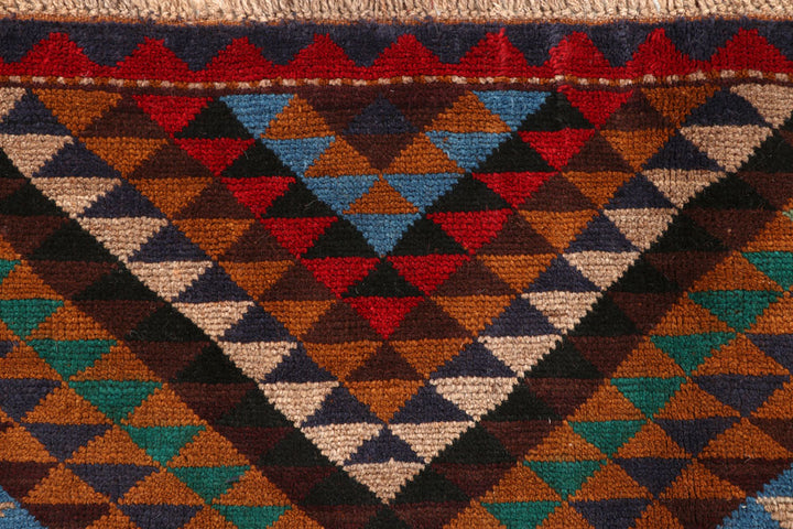 Multi Colored Baluchi 6' x 7' 10 - No. 57177 - ALRUG Rug Store