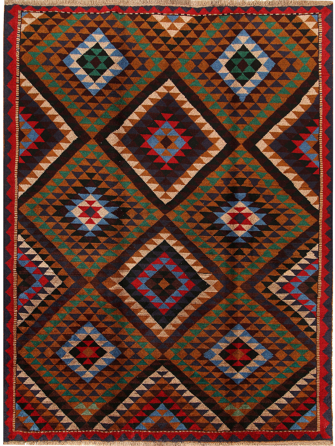 Multi Colored Baluchi 6' x 7' 10 - No. 57177 - ALRUG Rug Store