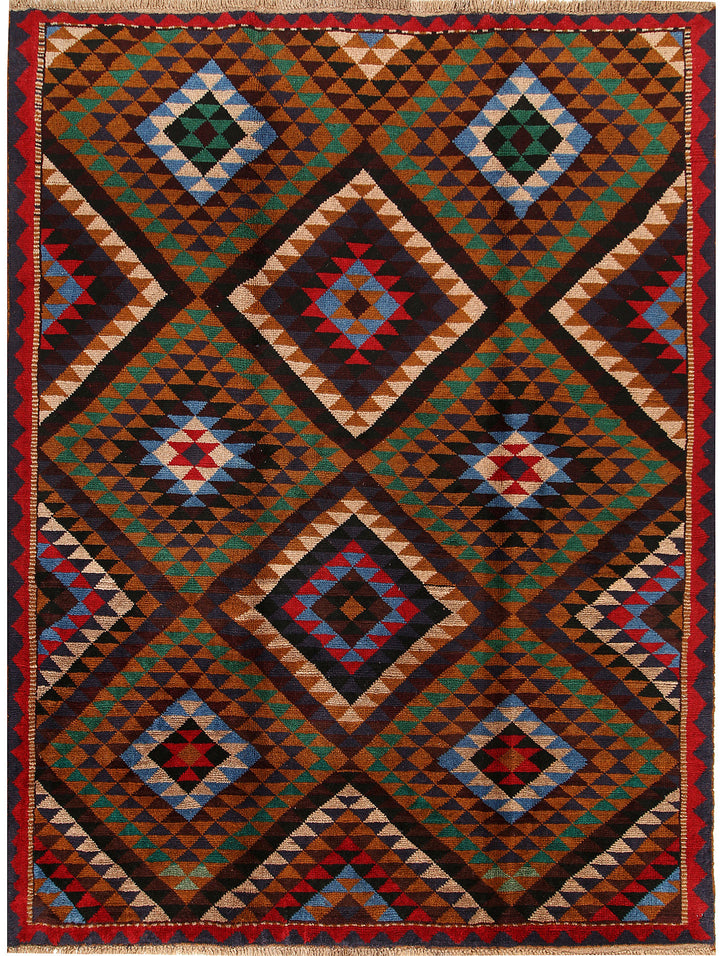 Multi Colored Baluchi 6' x 7' 10 - No. 57177 - ALRUG Rug Store