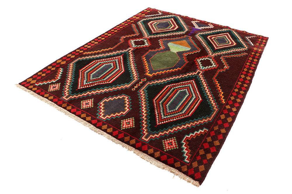 Multi Colored Baluchi 6' x 7' 10 - No. 57179 - ALRUG Rug Store