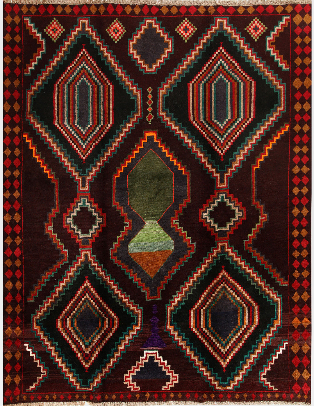 Multi Colored Baluchi 6' x 7' 10 - No. 57179 - ALRUG Rug Store
