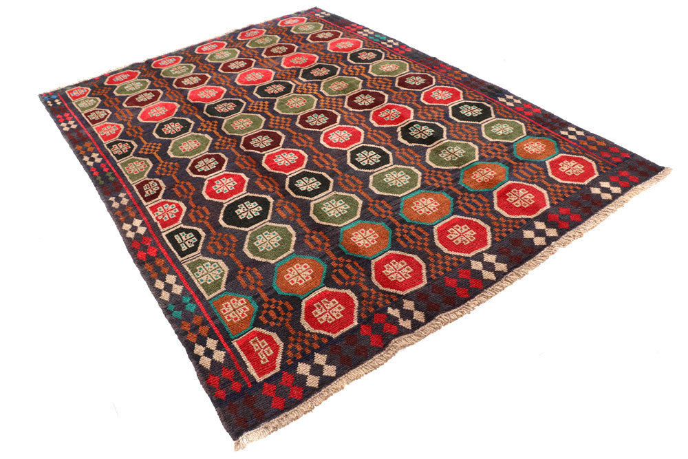 Multi Colored Baluchi 6' x 8' - No. 57180 - ALRUG Rug Store