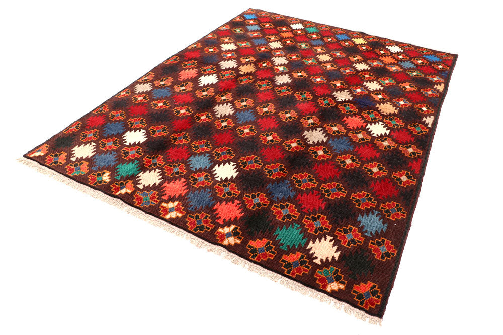Multi Colored Baluchi 5' 11 x 8' - No. 57184 - ALRUG Rug Store