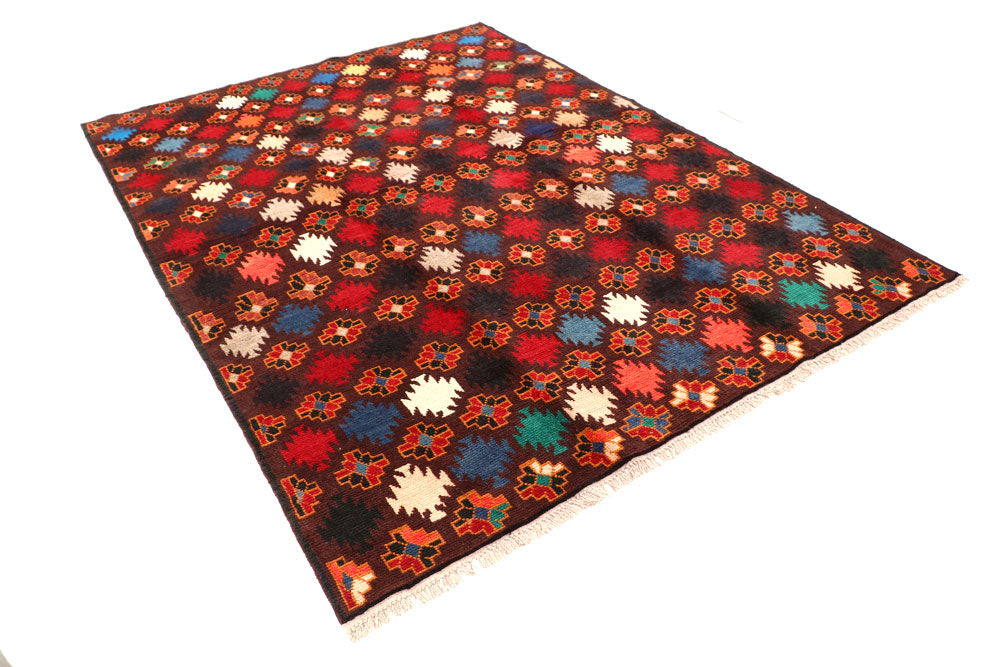 Multi Colored Baluchi 5' 11 x 8' - No. 57184 - ALRUG Rug Store