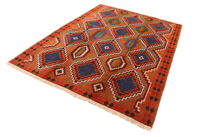 Multi Colored Baluchi 5' 10 x 7' 10 - No. 57185 - ALRUG Rug Store
