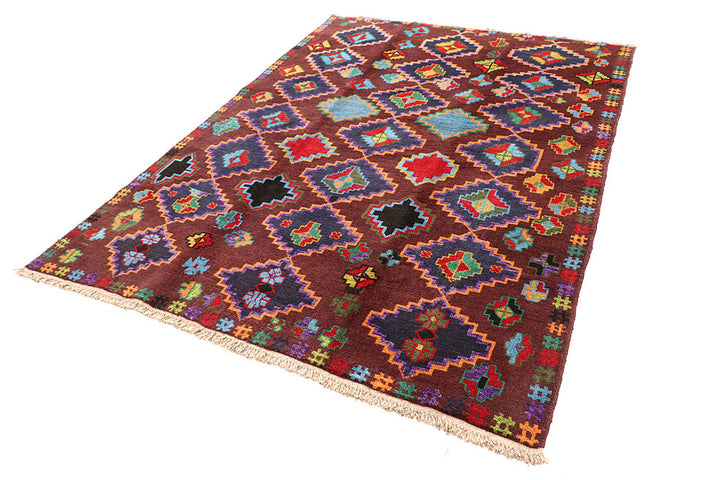 Multi Colored Baluchi 5' 9 x 7' 10 - No. 57188 - ALRUG Rug Store