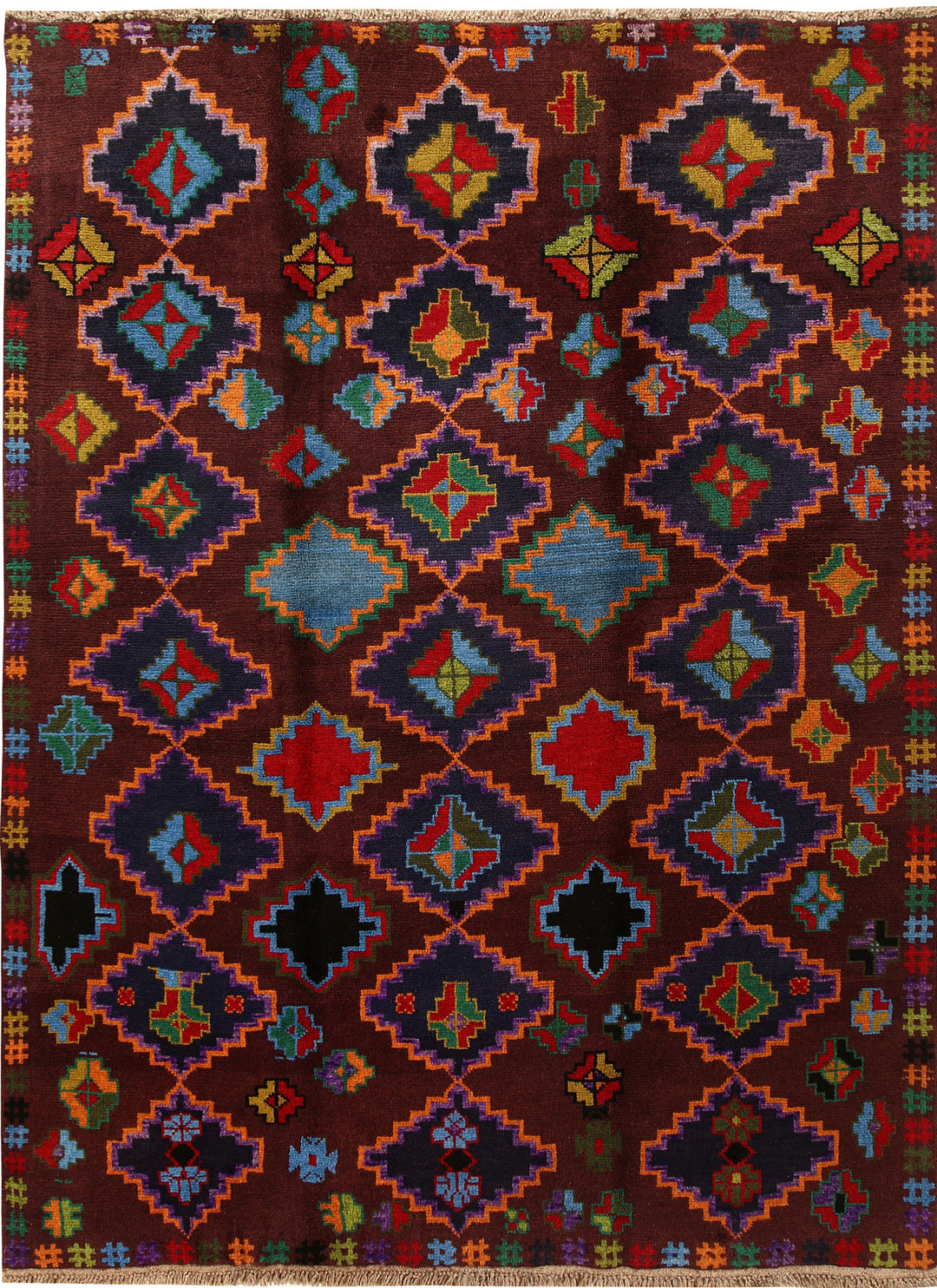 Multi Colored Baluchi 5' 9 x 7' 10 - No. 57188 - ALRUG Rug Store