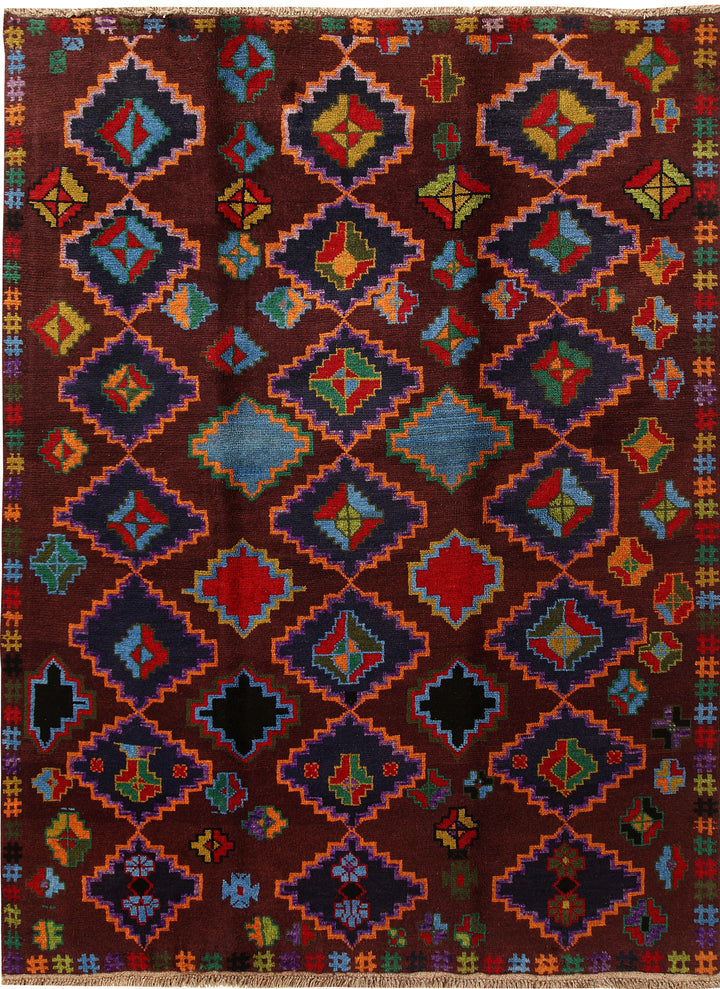 Multi Colored Baluchi 5' 9 x 7' 10 - No. 57188 - ALRUG Rug Store