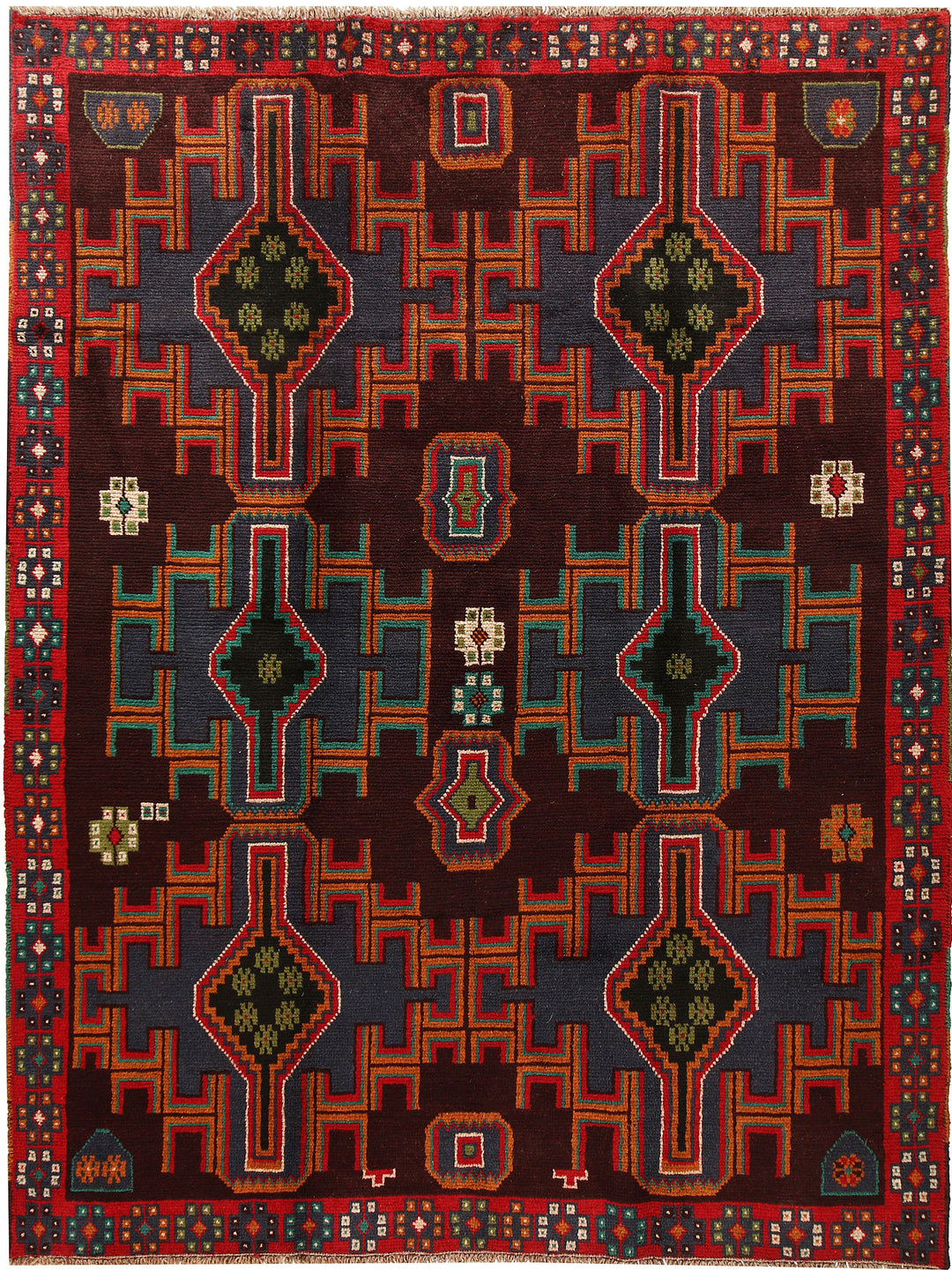 Multi Colored Baluchi 5' 11 x 7' 9 - No. 57191 - ALRUG Rug Store