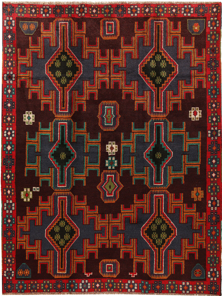Multi Colored Baluchi 5' 11 x 7' 9 - No. 57191 - ALRUG Rug Store