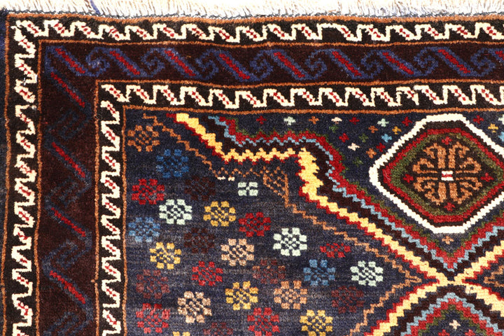 Multi Colored Baluchi 3' 2 x 9' 5 - No. 57192 - ALRUG Rug Store