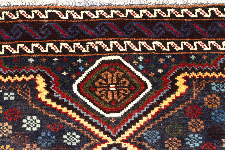 Multi Colored Baluchi 3' 2 x 9' 5 - No. 57192 - ALRUG Rug Store