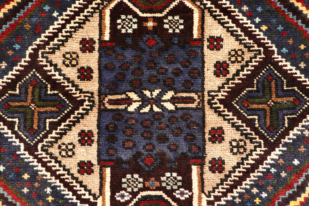 Multi Colored Baluchi 3' 2 x 9' 5 - No. 57192 - ALRUG Rug Store