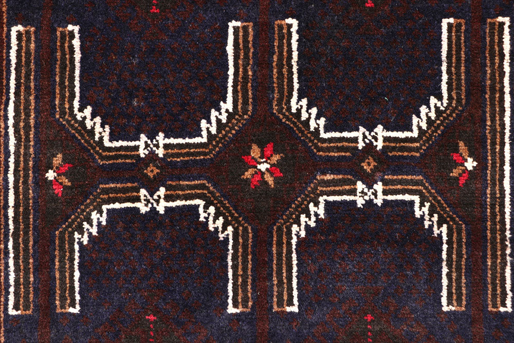 Multi Colored Baluchi 2' 11 x 8' 10 - No. 57193 - ALRUG Rug Store
