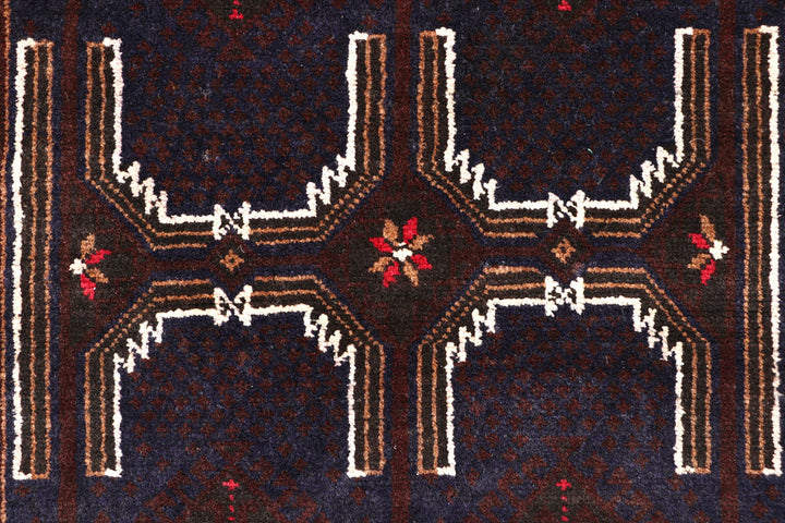 Multi Colored Baluchi 2' 11 x 8' 10 - No. 57193 - ALRUG Rug Store