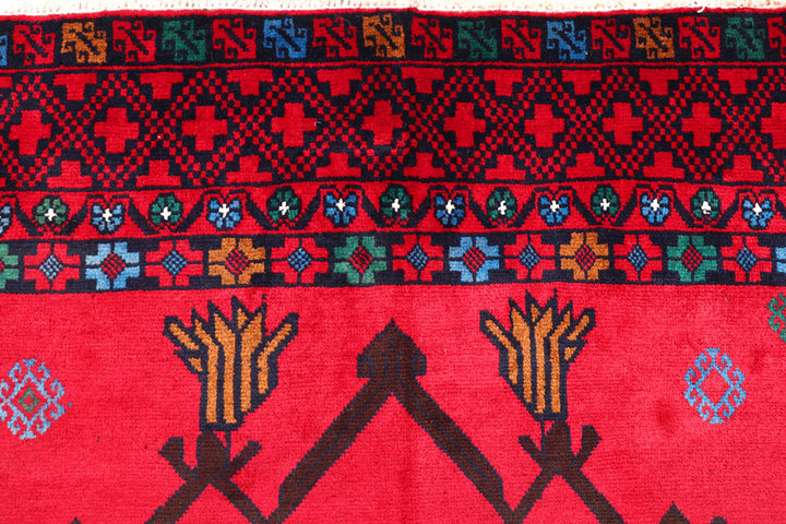 Crimson Baluchi 8' 11 x 11' 6 - No. 57200 - ALRUG Rug Store