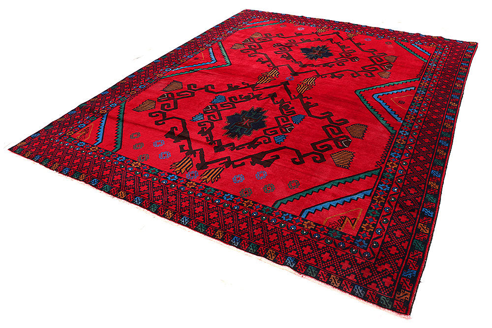 Crimson Baluchi 8' 11 x 11' 6 - No. 57200 - ALRUG Rug Store