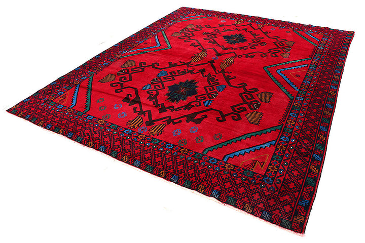 Crimson Baluchi 8' 11 x 11' 6 - No. 57200 - ALRUG Rug Store