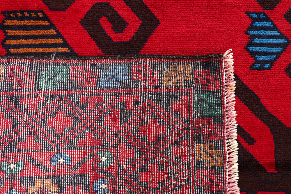 Crimson Baluchi 8' 11 x 11' 6 - No. 57200 - ALRUG Rug Store