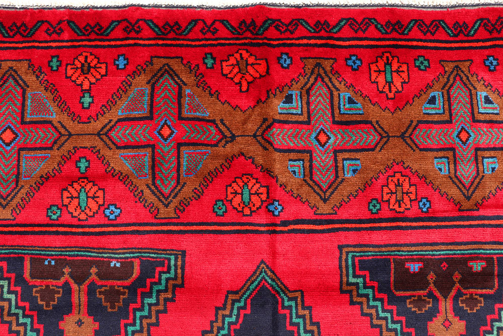 Crimson Baluchi 9' 9 x 12' 1 - No. 57201 - ALRUG Rug Store