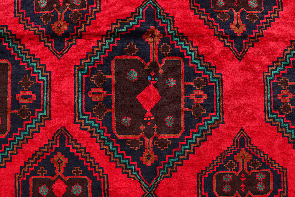 Crimson Baluchi 9' 9 x 12' 1 - No. 57201 - ALRUG Rug Store