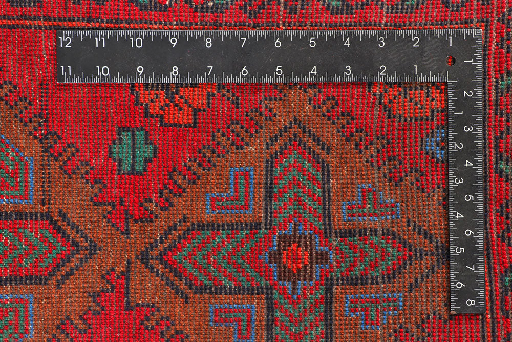 Crimson Baluchi 9' 9 x 12' 1 - No. 57201 - ALRUG Rug Store