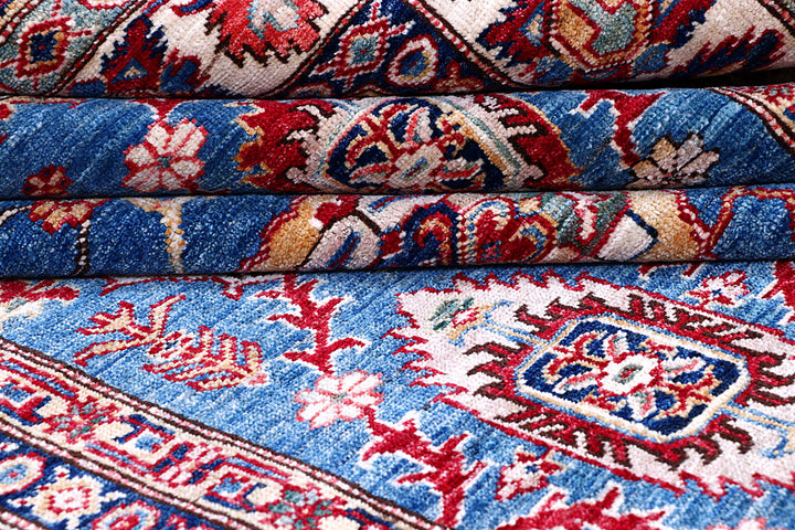Blue Kazak 5' 7 x 7' 11 - No. 57214 - ALRUG Rug Store