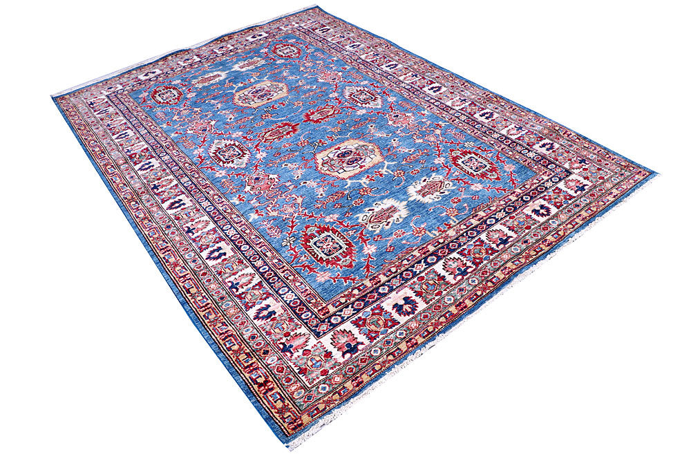 Blue Kazak 5' 7 x 7' 11 - No. 57214 - ALRUG Rug Store