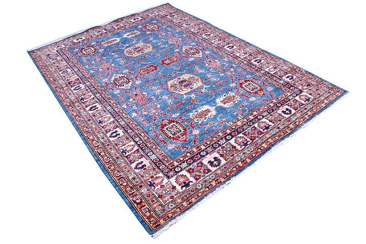 Blue Kazak 5' 7 x 7' 11 - No. 57214 - ALRUG Rug Store