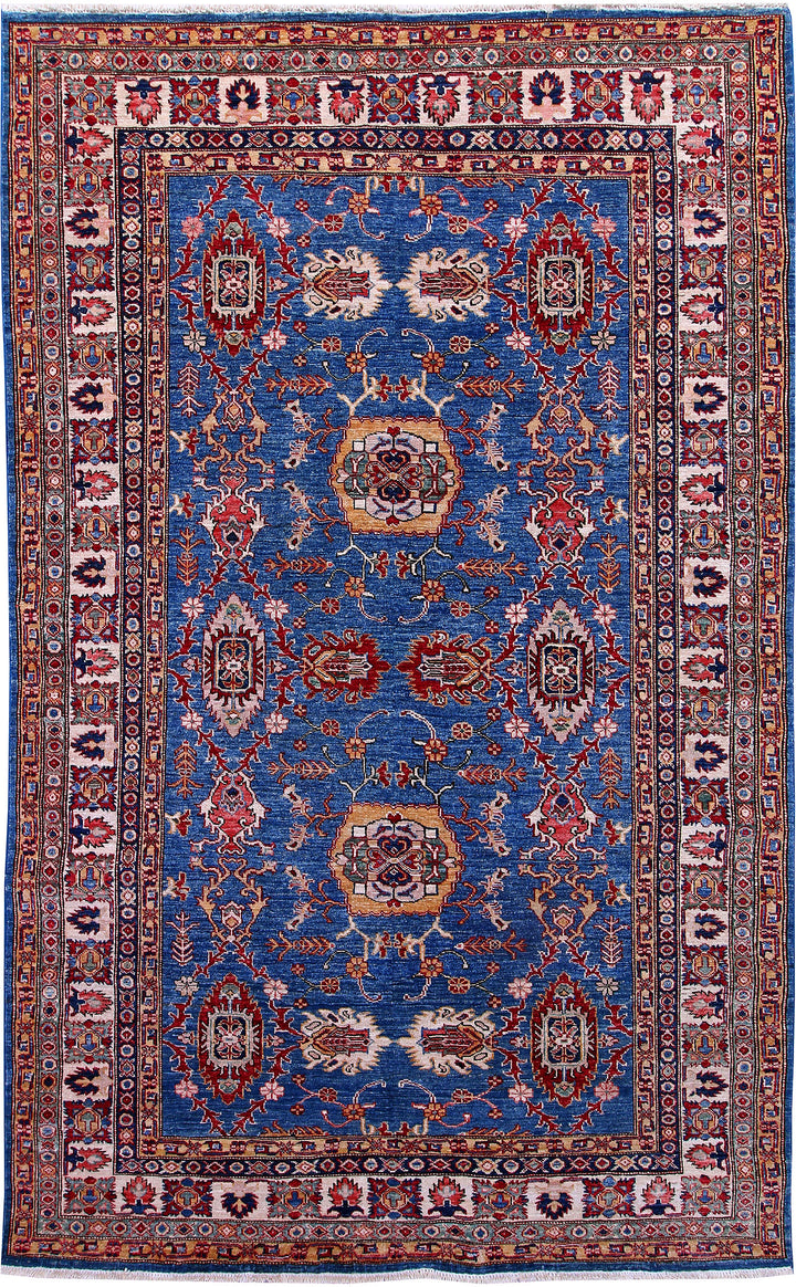 Blue Kazak 5' 7 x 7' 11 - No. 57214 - ALRUG Rug Store