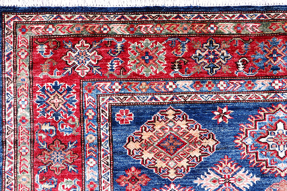 Medium Blue Kazak 5' 2 x 6' 8 - No. 57217 - ALRUG Rug Store