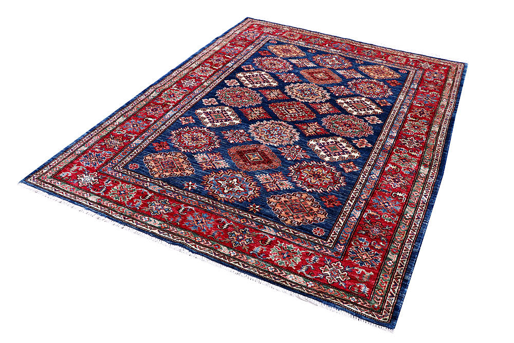 Medium Blue Kazak 5' 2 x 6' 8 - No. 57217 - ALRUG Rug Store