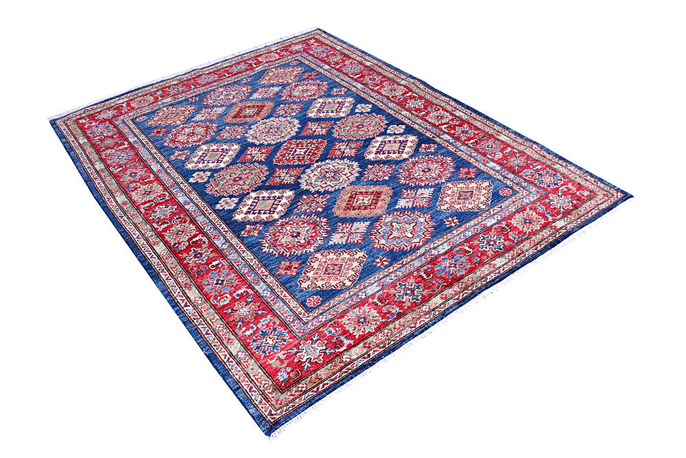 Medium Blue Kazak 5' 2 x 6' 8 - No. 57217 - ALRUG Rug Store